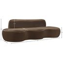  Meridian Swerve 101" Brown Velvet Upholstered Sofa IMAGE 18