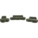  Meridian Swerve Green Velvet Upholstered Chair IMAGE 10