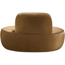  Meridian Swerve Saddle Velvet Upholstered Chair IMAGE 5