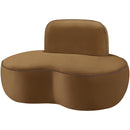  Meridian Swerve Saddle Velvet Upholstered Chair IMAGE 7