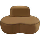  Meridian Swerve Saddle Velvet Upholstered Chair IMAGE 8