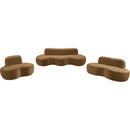  Meridian Swerve 101" Saddle Velvet Upholstered Sofa IMAGE 17