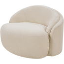  Meridian Caspian Beige Chenille Fabric Upholstered Chair IMAGE 10