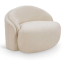  Meridian Caspian Beige Chenille Fabric Upholstered Chair IMAGE 1