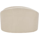  Meridian Caspian Beige Chenille Fabric Upholstered Chair IMAGE 5