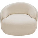  Meridian Caspian Beige Chenille Fabric Upholstered Chair IMAGE 6