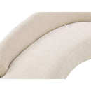  Meridian Caspian 79" Beige Chenille Fabric Upholstered Loveseat IMAGE 10