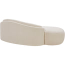  Meridian Caspian 79" Beige Chenille Fabric Upholstered Loveseat IMAGE 4