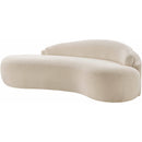  Meridian Caspian 79" Beige Chenille Fabric Upholstered Loveseat IMAGE 5