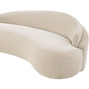  Meridian Caspian 79" Beige Chenille Fabric Upholstered Loveseat IMAGE 7