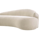  Meridian Caspian 79" Beige Chenille Fabric Upholstered Loveseat IMAGE 8