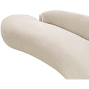  Meridian Caspian 79" Beige Chenille Fabric Upholstered Loveseat IMAGE 9