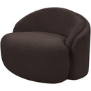  Meridian Caspian Brown Chenille Fabric Upholstered Chair IMAGE 10