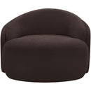  Meridian Caspian Brown Chenille Fabric Upholstered Chair IMAGE 3