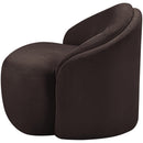  Meridian Caspian Brown Chenille Fabric Upholstered Chair IMAGE 9
