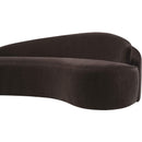  Meridian Caspian 79" Brown Chenille Fabric Upholstered Loveseat IMAGE 13