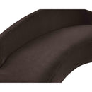  Meridian Caspian 101" Brown Chenille Fabric Upholstered Sofa IMAGE 15