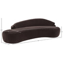  Meridian Caspian 101" Brown Chenille Fabric Upholstered Sofa IMAGE 19