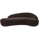  Meridian Caspian 101" Brown Chenille Fabric Upholstered Sofa IMAGE 6