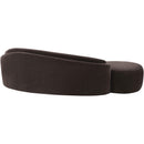  Meridian Caspian 101" Brown Chenille Fabric Upholstered Sofa IMAGE 7