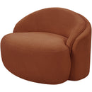  Meridian Caspian Cognac Chenille Fabric Upholstered Chair IMAGE 10