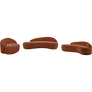  Meridian Caspian Cognac Chenille Fabric Upholstered Chair IMAGE 12