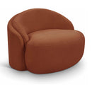  Meridian Caspian Cognac Chenille Fabric Upholstered Chair IMAGE 1