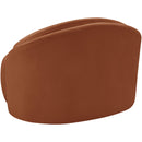  Meridian Caspian Cognac Chenille Fabric Upholstered Chair IMAGE 8