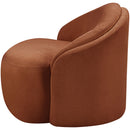  Meridian Caspian Cognac Chenille Fabric Upholstered Chair IMAGE 9