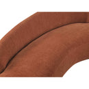 Meridian Caspian 79" Cognac Chenille Fabric Upholstered Loveseat IMAGE 15