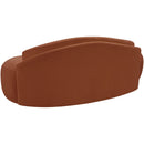  Meridian Caspian 79" Cognac Chenille Fabric Upholstered Loveseat IMAGE 7