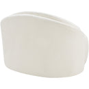  Meridian Caspian Cream Chenille Fabric Upholstered Chair IMAGE 7