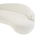  Meridian Caspian 79" Cream Chenille Fabric Upholstered Loveseat IMAGE 13