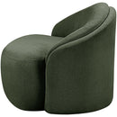  Meridian Caspian Green Chenille Fabric Upholstered Chair IMAGE 10