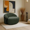  Meridian Caspian Green Chenille Fabric Upholstered Chair IMAGE 2