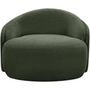  Meridian Caspian Green Chenille Fabric Upholstered Chair IMAGE 3