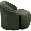  Meridian Caspian Green Chenille Fabric Upholstered Chair IMAGE 4
