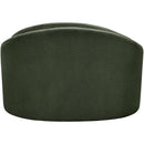  Meridian Caspian Green Chenille Fabric Upholstered Chair IMAGE 5