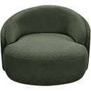  Meridian Caspian Green Chenille Fabric Upholstered Chair IMAGE 6