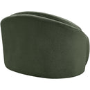  Meridian Caspian Green Chenille Fabric Upholstered Chair IMAGE 8