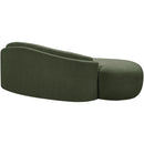  Meridian Caspian 79" Green Chenille Fabric Upholstered Loveseat IMAGE 10