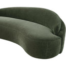  Meridian Caspian 79" Green Chenille Fabric Upholstered Loveseat IMAGE 11