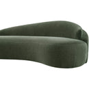  Meridian Caspian 79" Green Chenille Fabric Upholstered Loveseat IMAGE 12