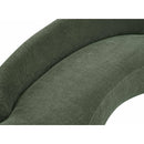  Meridian Caspian 79" Green Chenille Fabric Upholstered Loveseat IMAGE 15