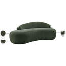  Meridian Caspian 79" Green Chenille Fabric Upholstered Loveseat IMAGE 20