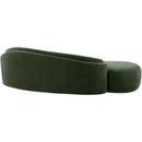  Meridian Caspian 101" Green Chenille Fabric Upholstered Sofa IMAGE 10