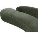  Meridian Caspian 101" Green Chenille Fabric Upholstered Sofa IMAGE 14