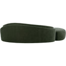  Meridian Caspian 101" Green Chenille Fabric Upholstered Sofa IMAGE 5