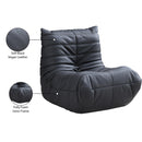  Meridian Relax Black Vegan Leather Upholstered Chair IMAGE 10