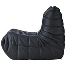  Meridian Relax Black Vegan Leather Upholstered Chair IMAGE 4